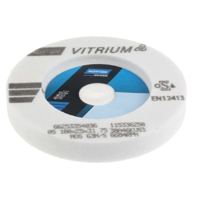 Norton VITRIUM 3 Straight Wheel Aluminium Oxide Abrasive Wheel 180mm Diameter P46 Grit 66253354036