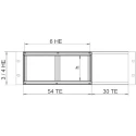 nVent SCHROFF EuropacPRO Series Rack Mount Kit for Use with Double Euroboards in 3 U Rack Unit 24564-117