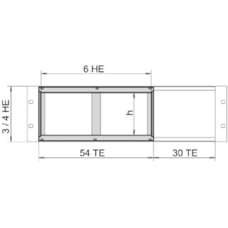 nVent SCHROFF EuropacPRO Series Rack Mount Kit for Use with Double Euroboards in 3 U Rack Unit 24564-117