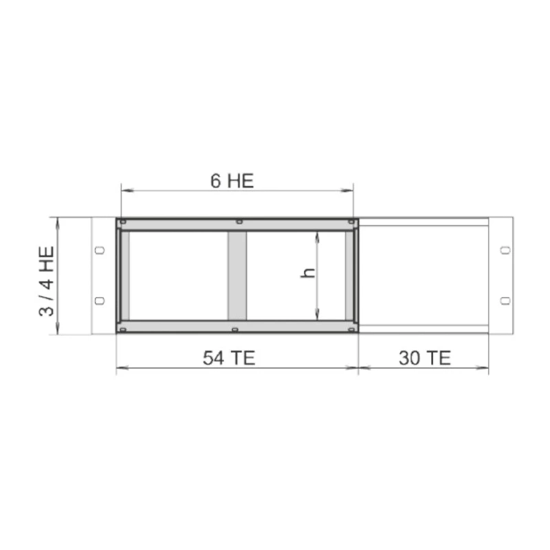 nVent SCHROFF EuropacPRO Series Rack Mount Kit for Use with Double Euroboards in 3 U Rack Unit 24564-117