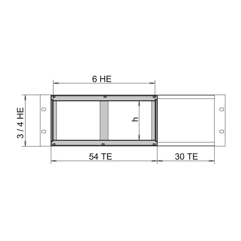 nVent SCHROFF EuropacPRO Series Rack Mount Kit for Use with Double Euroboards in 3 U Rack Unit 24564-117