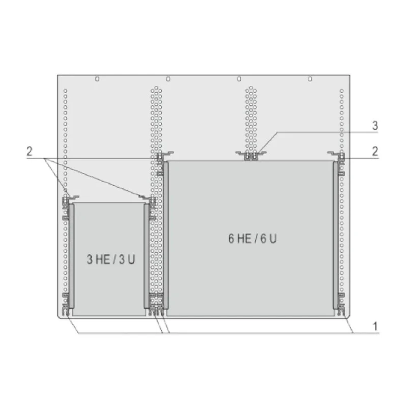 nVent SCHROFF MultipacPRO Series 1 U Rack Mount Chassis 1U Height 35.6mm 20860-115