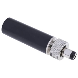 RS PRO DC Power Plug Straight Male Jack 5A 12V Cable Mount, 5.5mm Outer Diameter, 2.1mm Inside Diameter, 40.4mm 487-820