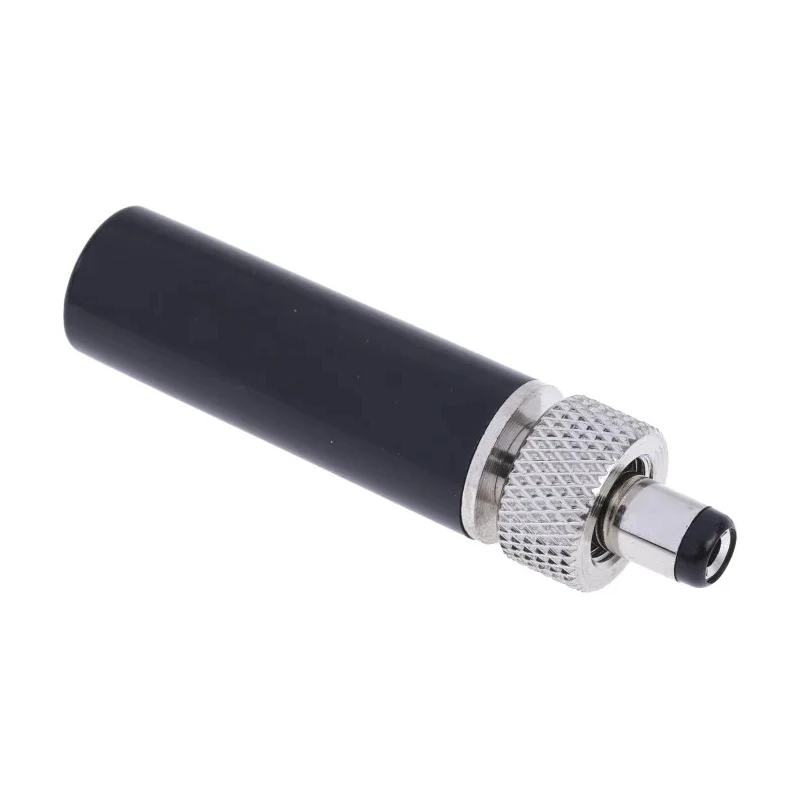 RS PRO DC Power Plug Straight Male Jack 5A 12V Cable Mount, 5.5mm Outer Diameter, 2.1mm Inside Diameter, 40.4mm 487-820