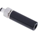 RS PRO DC Power Plug Straight Male Jack 5A 12V Cable Mount, 5.5mm Outer Diameter, 2.1mm Inside Diameter, 40.4mm 487-820