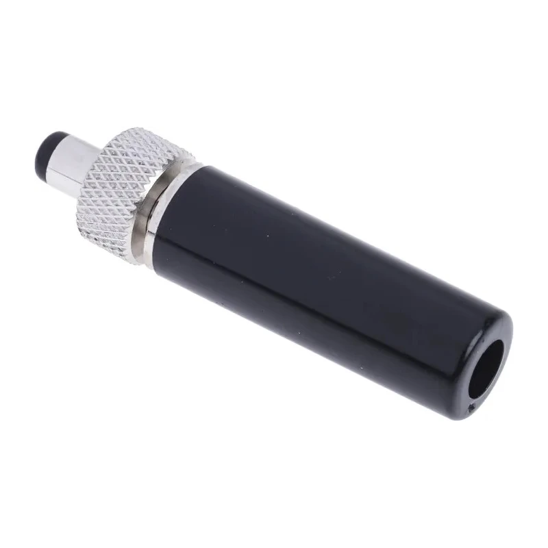 RS PRO DC Power Plug Straight Male Jack 5A 12V Cable Mount, 5.5mm Outer Diameter, 2.1mm Inside Diameter, 40.4mm 487-820