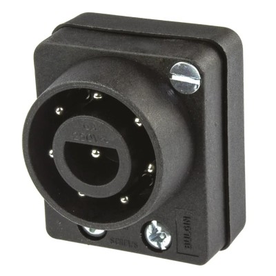 Bulgin Power Connector Cable 8 Screw Terminal 250V AC 6A Nylon Housing Brass Contacts PX0551
