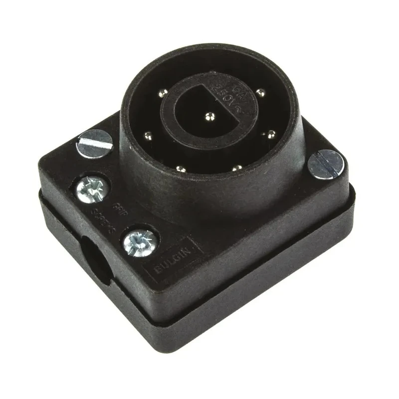 Bulgin Power Connector Cable 8 Screw Terminal 250V AC 6A Nylon Housing Brass Contacts PX0551