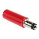 RS PRO DC Power Connector Straight Male Cable Mount 12V 5A Nickel Silver 487-826