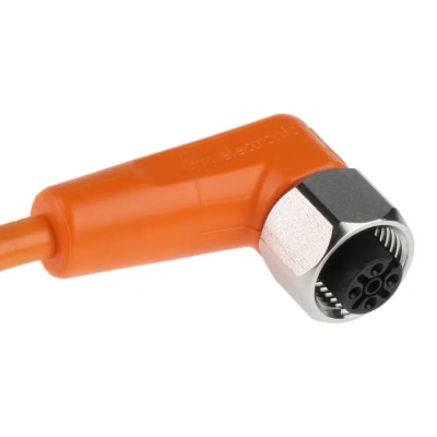 ifm electronic Female 4 Way Right Angle to Unterminated Free End Sensor Actuator Cable, 5 m EVT004
