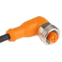 ifm electronic Female 4 Way Right Angle to Unterminated Free End Sensor Actuator Cable, 10 m EVC006