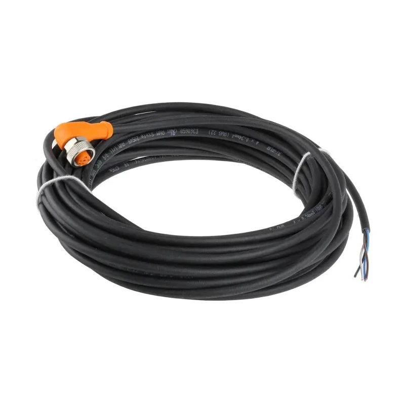 ifm electronic Female 4 Way Right Angle to Unterminated Free End Sensor Actuator Cable, 10 m EVC006