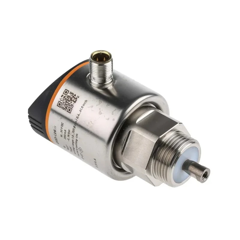 ifm electronic Electronic Level Sensor Screw Mount Fluorelastomer PTFE Gasket Stainless Steel Housing LR7000