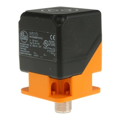 ifm electronic Block Inductive Proximity Sensor PNP 36 V DC 200 mA 20 mm Flush Mount IM5115