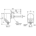 ifm electronic Threaded Flow Controller, 3000cm³/s Maximum Flow Rate, PNP Output, 18 mm Pipe Diameter, 36V DC SI5010