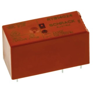 TE Connectivity PCB Power Relay with 24V dc Coil, 12A Switching Current, SPDT Contact Configuration RTB14024