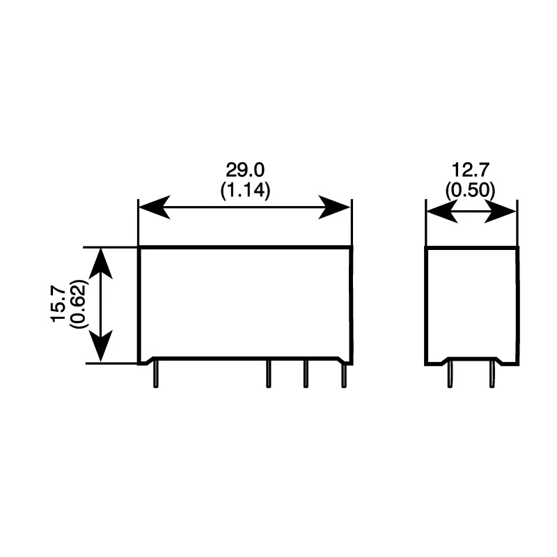 TE Connectivity PCB Power Relay with 24V dc Coil, 12A Switching Current, SPDT Contact Configuration RTB14024