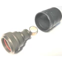 Amphenol Limited Circular Connector Backshell Size 10 Straight Female Aluminium Alloy Black 29.72mm BK4Size 