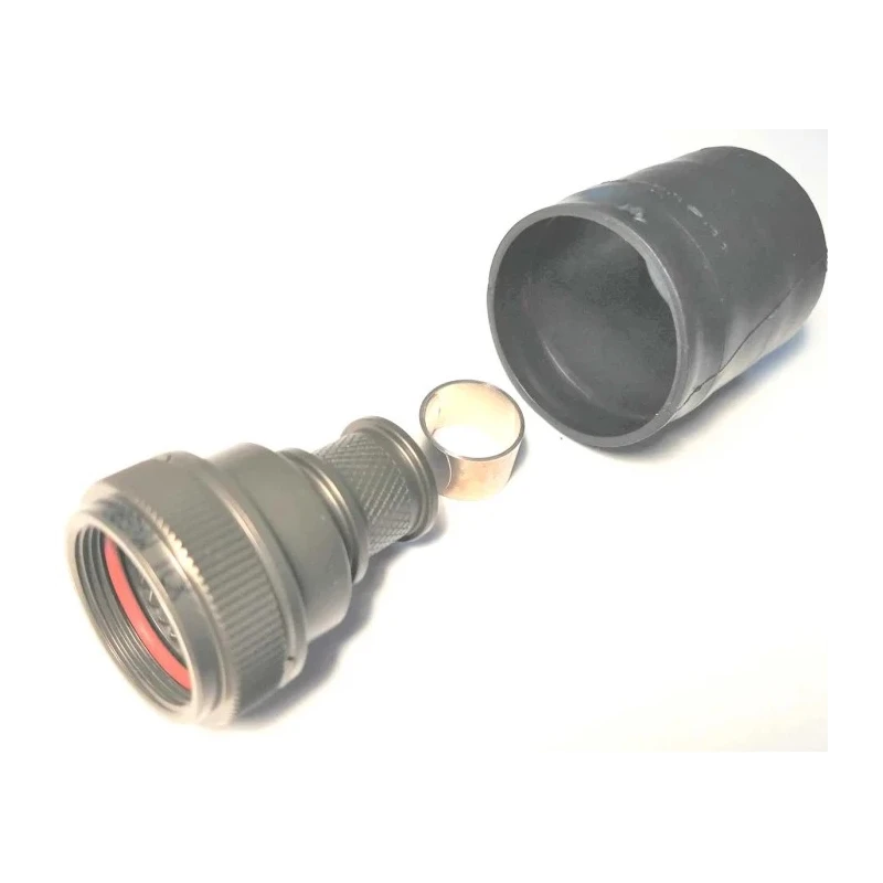 Amphenol Limited Circular Connector Backshell Size 10 Straight Female Aluminium Alloy Black 29.72mm BK4Size 