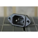 RS PRO C14 Straight Panel Mount IEC Connector 250V 10A Male Solder Termination 488-191