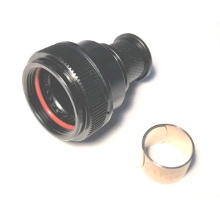 Amphenol Limited Circular Connector Backshell Size 12 Straight Aluminium Alloy Housing Black BK4Size 