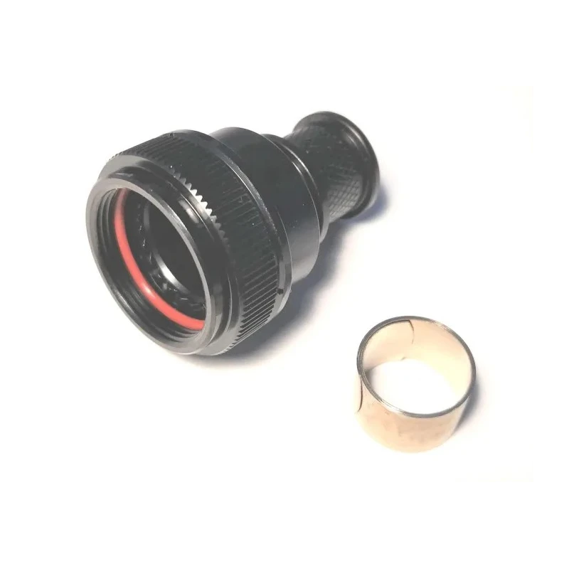 Amphenol Limited Circular Connector Backshell Size 12 Straight Aluminium Alloy Housing Black BK4Size 