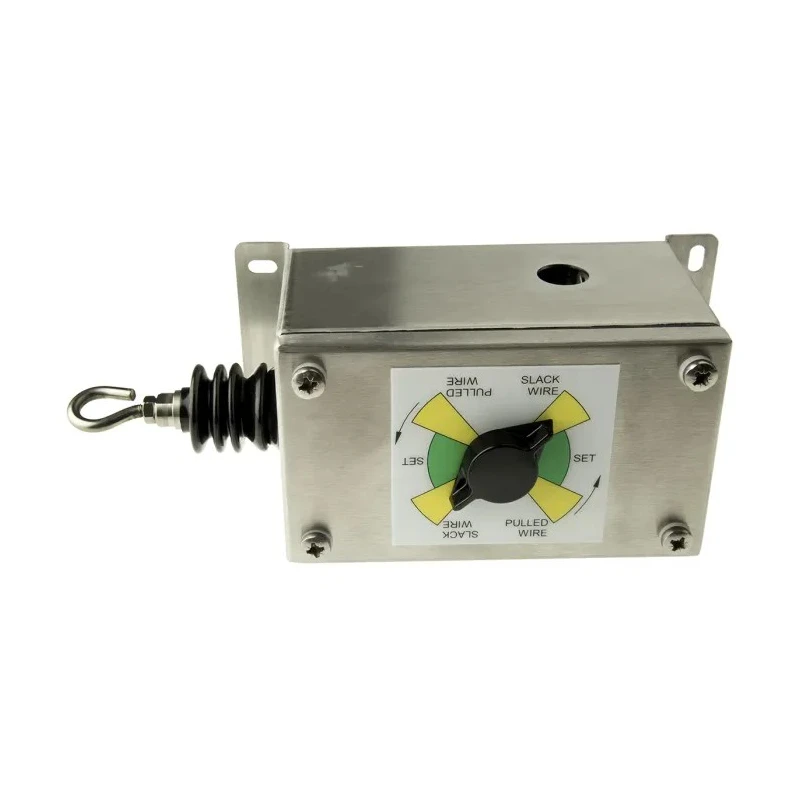 Craig & Derricott GWN Rope Pull Switch 209 mm, Straight, 2 NO/2 NC, Stainless Steel, IP65, 16A Contact Current GWN2/SS