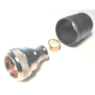 Amphenol Limited Circular Connector Backshell 22mm Shell Size Straight Orientation Aluminium Alloy Housing BK4Size 