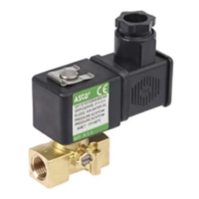EMERSON ? ASCO Solenoid Valve 2 Port Normally Closed Brass Body 24V AC 12 bar G256A004SBA2