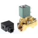 EMERSON ? ASCO 2 Port Normally Closed Brass Body Solenoid Valve 230V AC E238D002-076