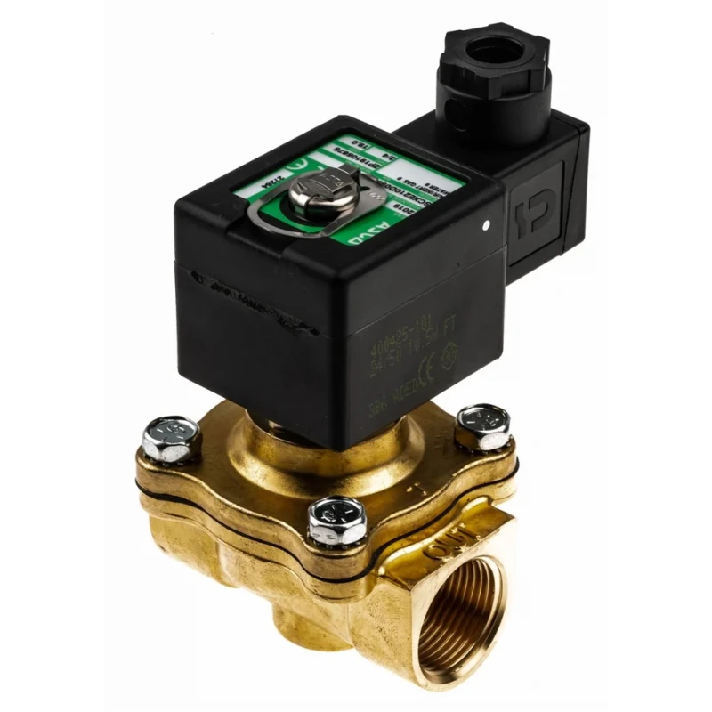 EMERSON ? ASCO EMERSON ASCO Solenoid Valve 2 Port Normally Closed Brass Body 24V ac E210D095-177