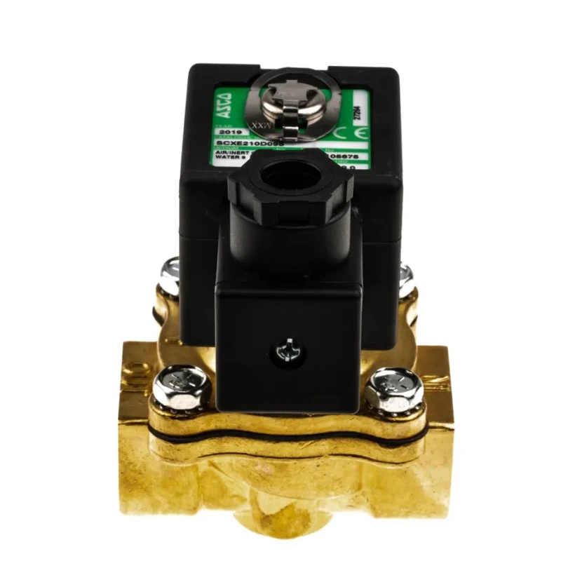 EMERSON ? ASCO EMERSON ASCO Solenoid Valve 2 Port Normally Closed Brass Body 24V ac E210D095-177
