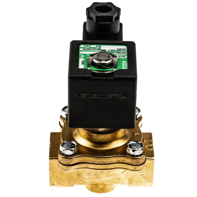 EMERSON ? ASCO EMERSON ASCO Solenoid Valve 2 Port Normally Closed Brass Body 24V ac E210D095-177