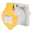 MENNEKES Industrial Power Connector 16A 110V Panel Mount Yellow IP44 IP44 