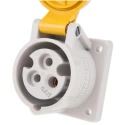 MENNEKES Industrial Power Connector 16A 110V Panel Mount Yellow IP44 IP44 