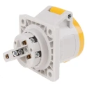 MENNEKES Industrial Power Connector 16A 110V Panel Mount Yellow IP44 IP44 