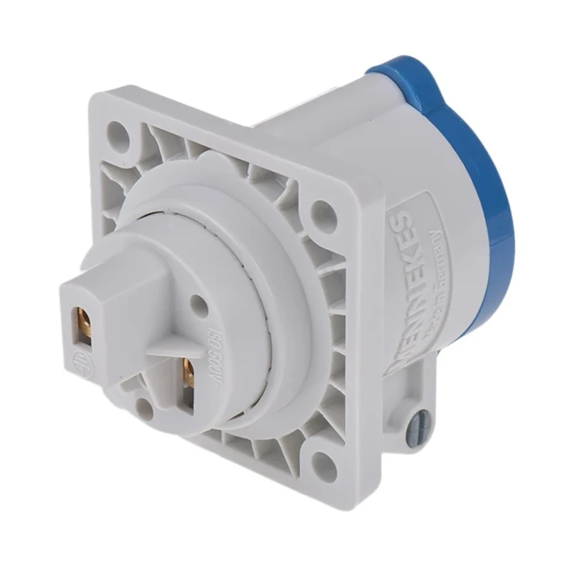 MENNEKES Industrial Power Connector Panel Mount 16A 230V IP44 Blue 3-Pole IP44