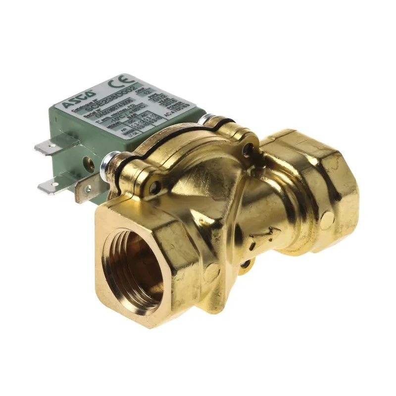 EMERSON ? ASCO Solenoid Valve 2 Port Normally Closed 24V AC Brass Body 10 Bar E238D002-078