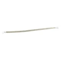 RS PRO Braided Wire Tin Copper 24.13 mm² CSA M8 Stud Size 2 x 24 x 16 x 0.2 mm 0.4 m BS4109 BS EN 13602:2002 489-157