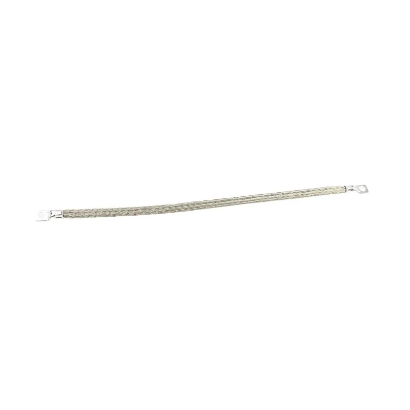 RS PRO Braided Wire Tin Copper 24.13 mm² CSA M8 Stud Size 2 x 24 x 16 x 0.2 mm 0.4 m BS4109 BS EN 13602:2002 489-157