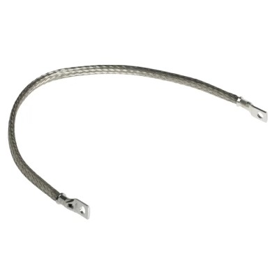 RS PRO Braided Wire Tin Copper Wire 15.08 mm² CSA M6 Stud Size 24 x 20 x 0.2 mm 0.4 m 489-169