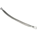 RS PRO Braided Wire 15.08 mm² CSA Tin Copper Wire M6 Stud Size 24 x 20 x 0.2 mm 0.25 m 489-163