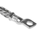 RS PRO Braided Wire 15.08 mm² CSA Tin Copper Wire M6 Stud Size 24 x 20 x 0.2 mm 0.25 m 489-163