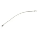 RS PRO Braided Wire, 1.13 mm² CSA M3.5 Stud Size, 16 x 4 x 0.15 mm, 0.15 m Tin Copper Wire BS4109, BS EN 13602:2002 489-175