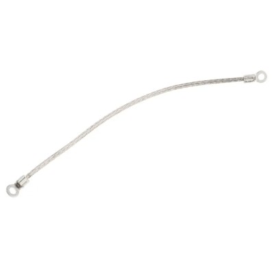 RS PRO Braided Wire, 1.13 mm² CSA M3.5 Stud Size, 16 x 4 x 0.15 mm, 0.15 m Tin Copper Wire BS4109, BS EN 13602:2002 489-175
