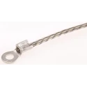 RS PRO Braided Wire 1.13 mm² CSA M3.5 Stud Size, 16 x 4 x 0.15 mm Tin Copper Wire BS4109 BS EN 13602:2002 489-181