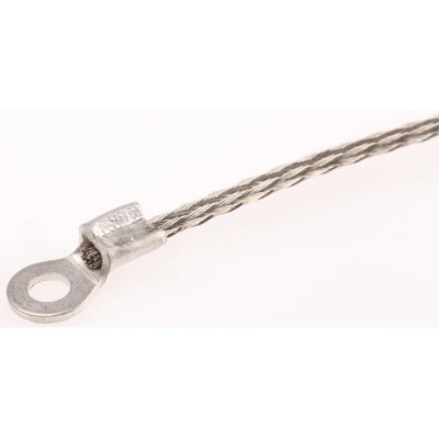 RS PRO Braided Wire 1.13 mm² CSA M3.5 Stud Size, 16 x 4 x 0.15 mm Tin Copper Wire BS4109 BS EN 13602:2002 489-181