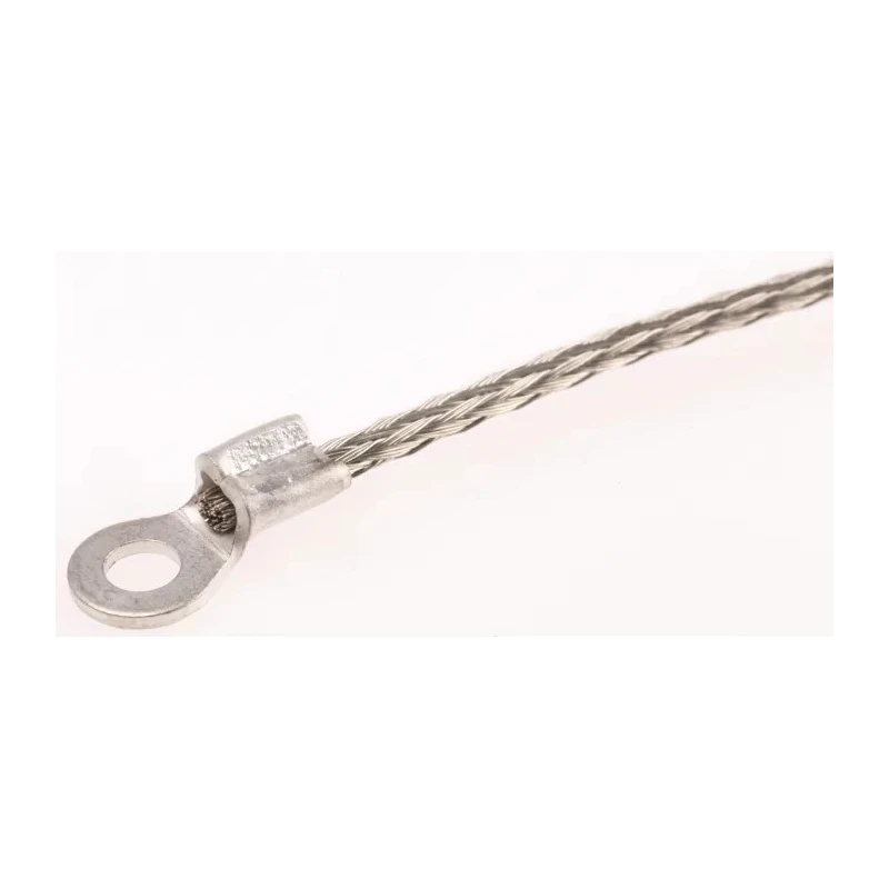 RS PRO Braided Wire 1.13 mm² CSA M3.5 Stud Size, 16 x 4 x 0.15 mm Tin Copper Wire BS4109 BS EN 13602:2002 489-181