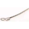 RS PRO Braided Wire 1.13 mm² CSA M3.5 Stud Size, 16 x 4 x 0.15 mm Tin Copper Wire BS4109 BS EN 13602:2002 489-181