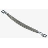 RS PRO Braided Wire Tin Copper, 8.29 mm² CSA, M5 Stud Size, 24 x 11 x 0.2 mm, 0.15 m Length, BS EN 13602:2002, BS4109 489-204
